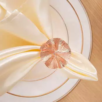 Набор колец для салфеток Gold Flowers (Набор)