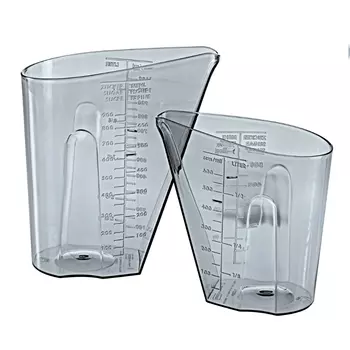 Набор мерных емкостей Dosis цвет: серый (0,5 л, 1 л)