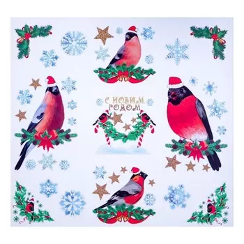 Набор наклеек Новогодний (36х36х1 см)