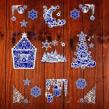 Набор наклеек Новогодний (37х37х1 см)