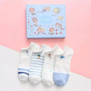 Набор носков Русалки Цвет: Голубой (34-40 - 4 пары)