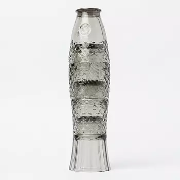 Набор подарочный из 4 стаканов Koifish цвет: серый (8х8х33 см)