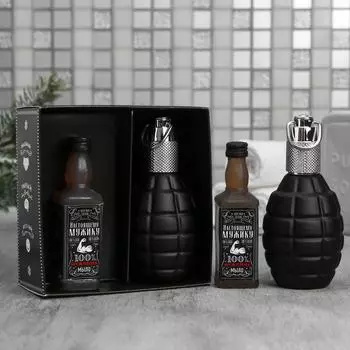 Набор подарочный Лучшему мужику в Новый год (13х13х6 см)