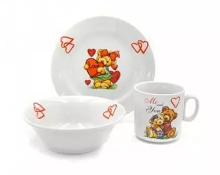 Набор посуды Мишки