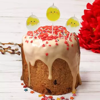 Набор свечей Цыплята (10х2х8 см)