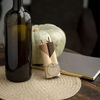 Набор свечей Вишну цвет: коричневый (2х3х15 см)