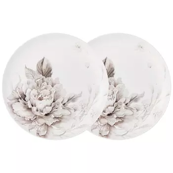 Набор тарелок White flower (21 см)