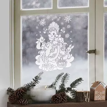 Наклейка для окон Друзья (33х1х50 см)