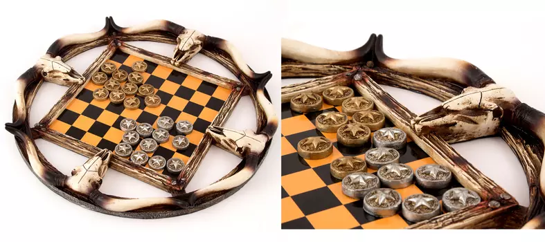 Настольная игра Шашки - Дикий запад (30х30х3 см)