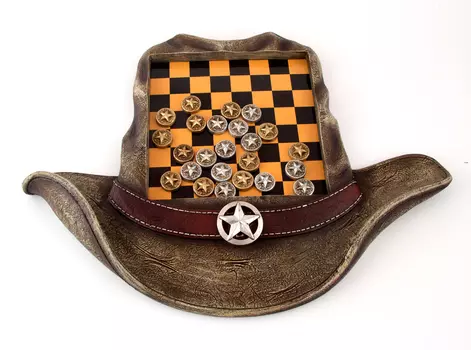 Настольная игра Шашки - Дикий запад (40х29х3 см)