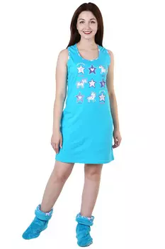 Ночная сорочка Единорожка Цвет: Бирюзовый (50)