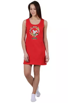 Ночная сорочка Мышонок Цвет: Красный (54)