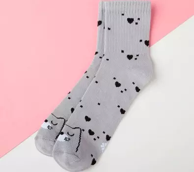 Носки Кошка Цвет: Серый (14-16 см)