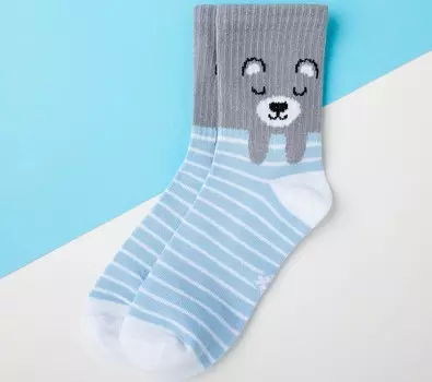 Носки Мишка Цвет: Голубой (18-20 см)