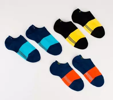 Носки мужские Спорт цвет: голубой, оранжевый, желтый (25-28 см - 3 пары)