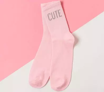 Носки женские Cute цвет: розовый (36-40)