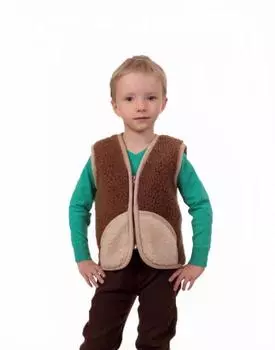Детский жилет Gerry Цвет: Коричневый (4 года)