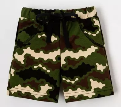 Детские шорты Millitary цвет: зеленый (6-9 мес)