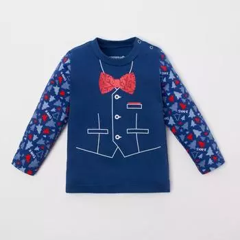 Джемпер детский Любимчик Деда Мороза Цвет: Синий (3-4 мес)