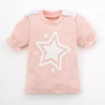 Футболка детская Звезда Цвет: Розовый (6-9 мес)
