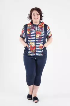 Костюм для дома Toni Цвет: Синий, Красный (46)