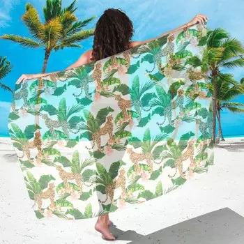 Парео Леопарды на ветвях (90х180 см)