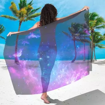 Парео Фиолетовое звёздное небо (90х180 см)