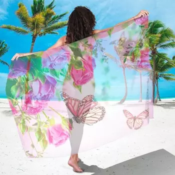 Парео Бабочки у воды (90х180 см)
