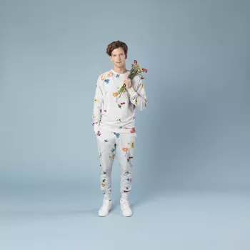 Свитер и штаны для мужчин Вязанные Цветы (L)