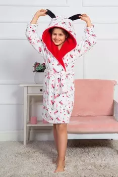 Детский халат Dog Цвет: Белый (7-8 лет)