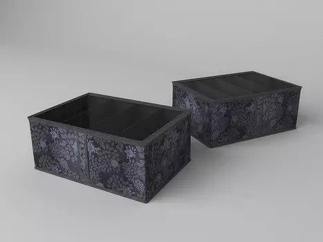 Кофр для обуви Серебро (20х34х48 см)