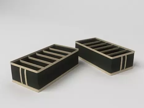 Кофр для аксессуаров Классик цвет: черный (10х16х35 см)