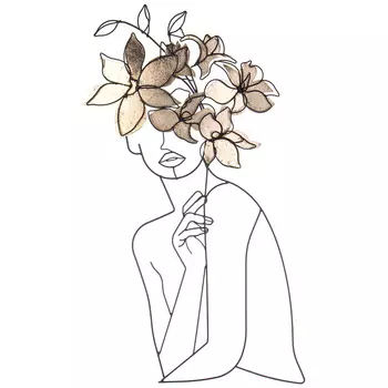 Панно Цветочная симфония (35х71х3 см)