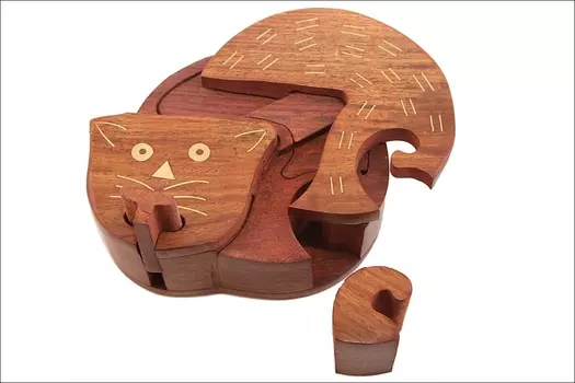 Пазл Кошка Цвет: Коричневый (5х11х13 см)