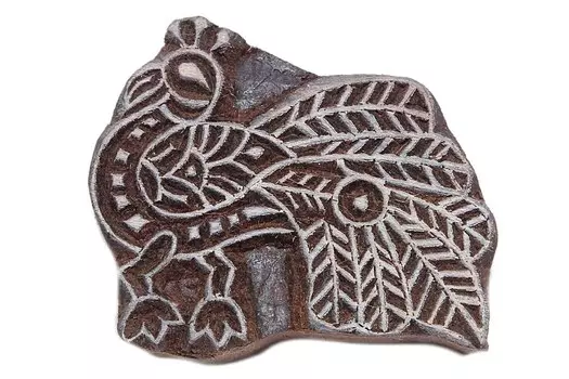 Штамп-печать Павлин (2х5х6 см)