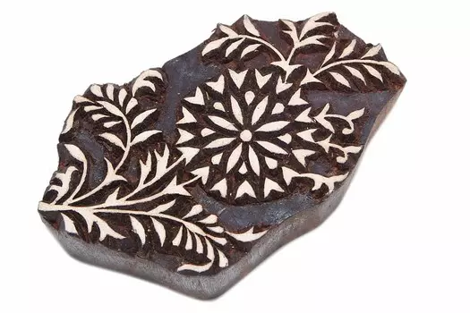 Штамп-печать Цветок Цвет: Коричневый (3х5х9 см)