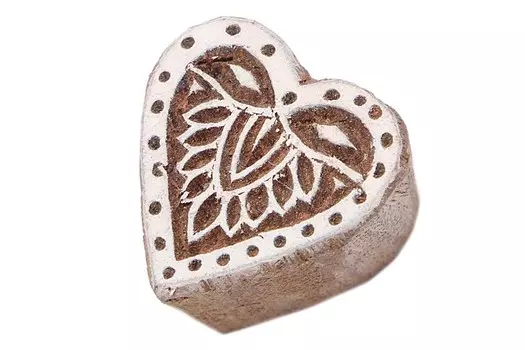 Штамп-печать Сердце (2х3х3 см)