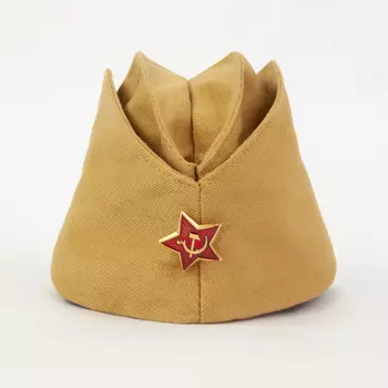 Пилотка солдатская 9 мая-День Победы! цвет: хаки (52 - 1 шт)