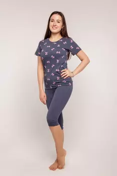 Пижама Amias Цвет: Розово-Фиолетовый (54)