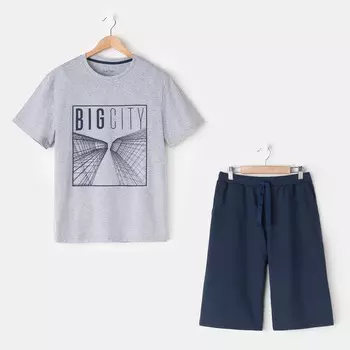 Пижама City Цвет: Синий, Серый (50)