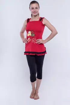 Пижама Ellen Цвет: Красный, Чёрный (44)