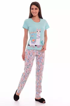 Пижама Judith Цвет: Ментоловый, Персиковый (52)