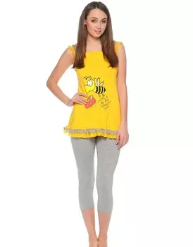 Пижама July Цвет: Серый Меланж (46)