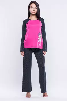 Пижама Krista Розовый, Чёрный (50)