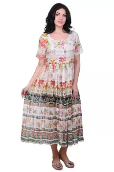 Платье Aileen Цвет: Бежевый, Мультиколор (52)