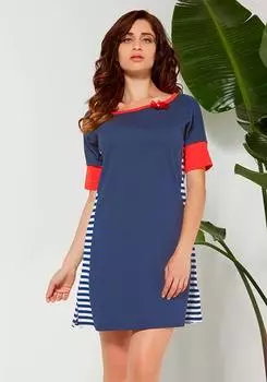 Платье-футболка Rapillon Цвет: Голубой (48)