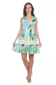 Платье Muriel Цвет: Мультиколор, Зеленый (46)