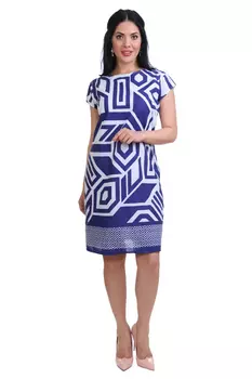 Платье Opal Цвет: Белый, Синий (44)