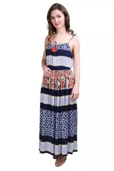 Платье Perette Цвет: Синий, Мультиколор (46)