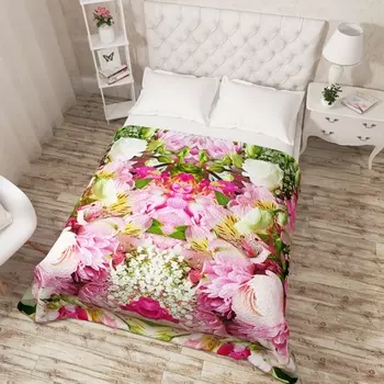 Пледы и покрывала Сирень